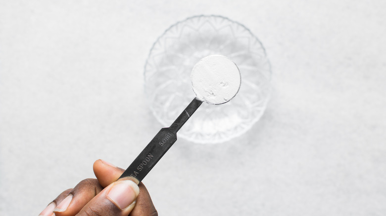 A teaspoon of baking soda