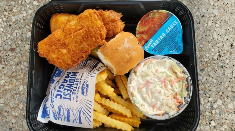 The two-piece North Atlantic Cod Dinner with two sides from Culver's