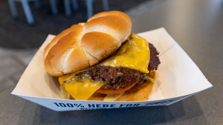 Culver's Double ButterBurger on a table