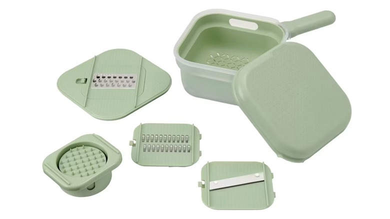 Crofton Compact Multi-Function Chopper in green.