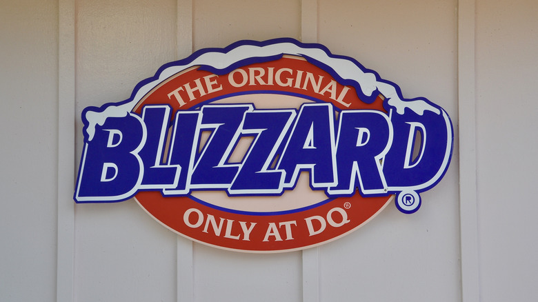 Dairy Queen Blizzard sign