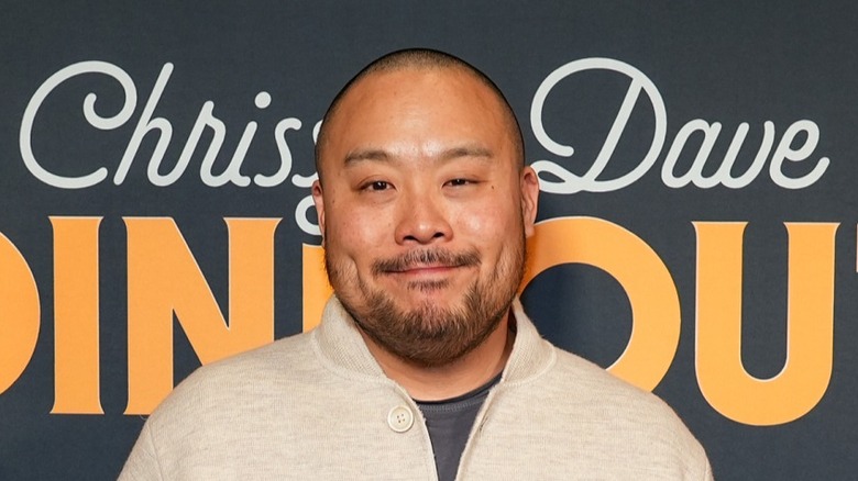 Celebrity chef David Chang posing at an event