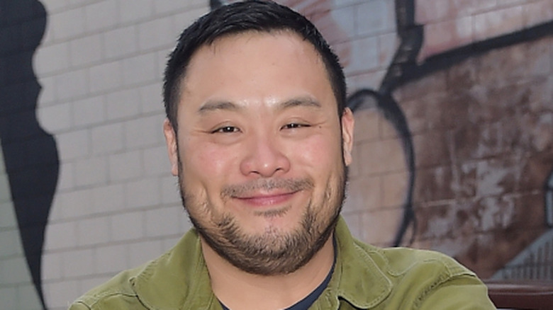 Chef David Chang smiling at an event