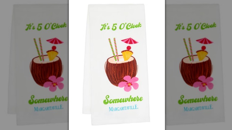 Margaritaville printed kitchen towel