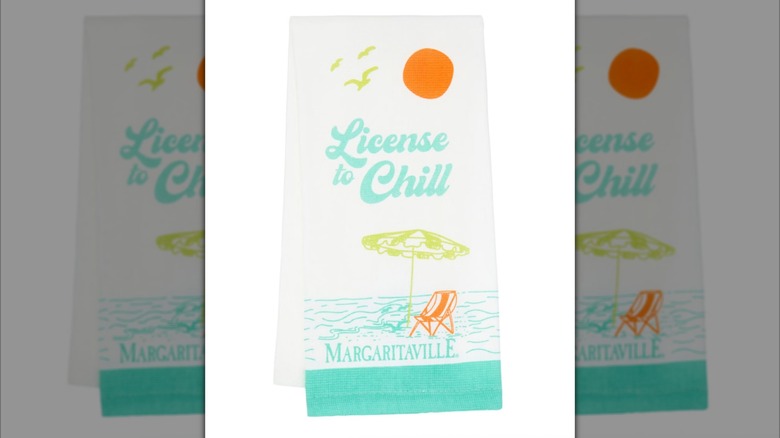 Margaritaville printed kitchen towel
