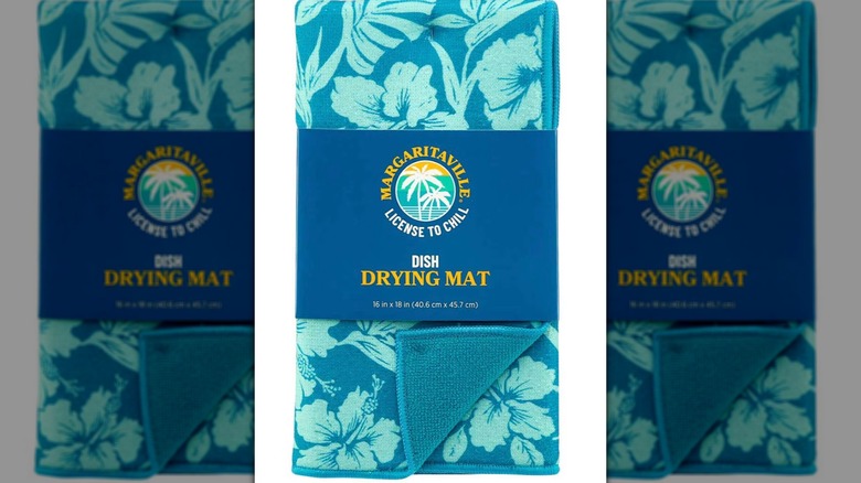 Margaritaville dish drying mat