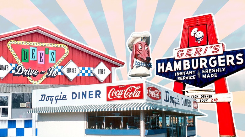 Various defunct burger chains