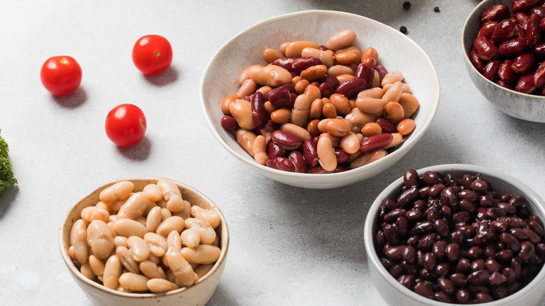 Various types of beans