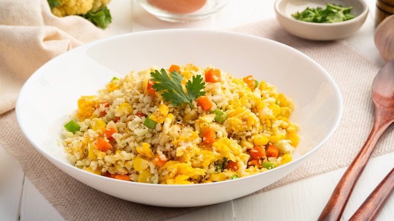 homemade vegan cauliflower rice