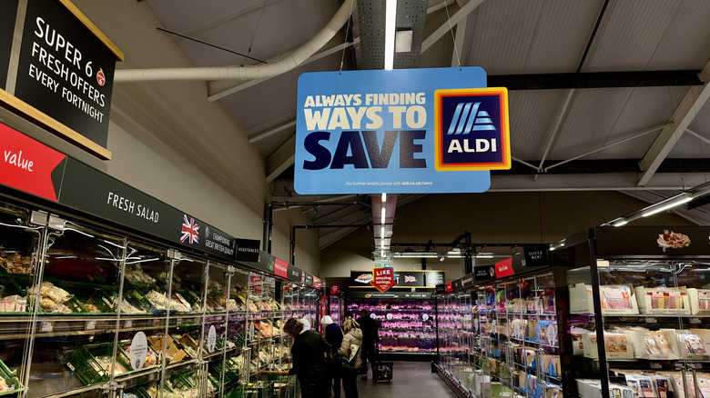 Inside an Aldi store