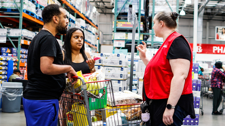 Costo shoppers and crew member