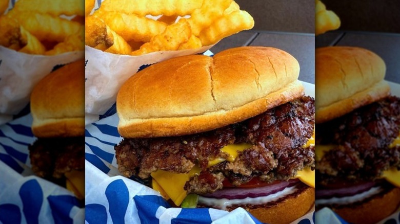 Cheeseburger and fries from Culver's