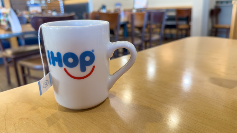 IHOP tea on a table