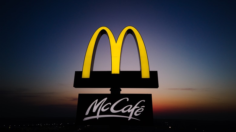 A sign for McDonald's