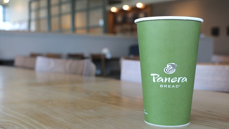 Panera coffee cup