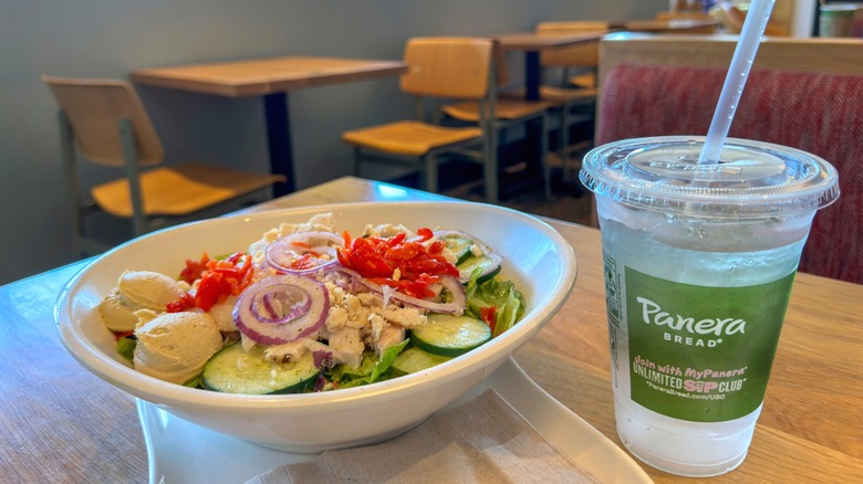 Panera drink and food