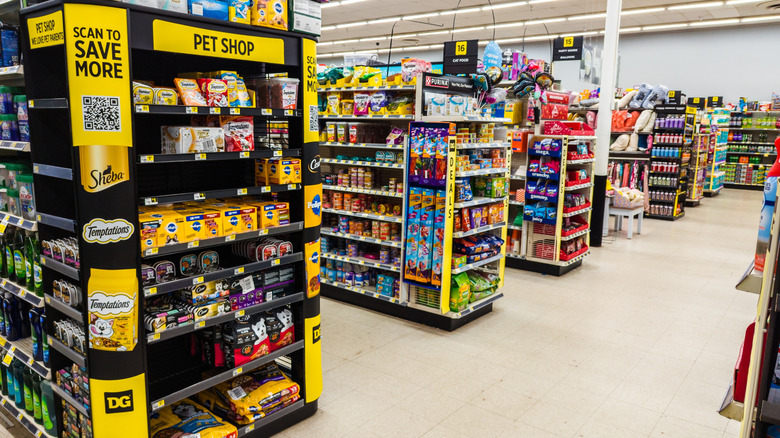 Interior of a Dollar General store