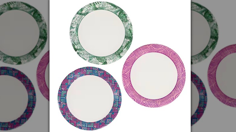 Printed paper plates