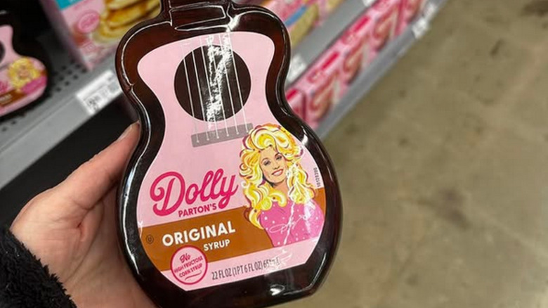 Dolly Parton's guitar syrup at the store