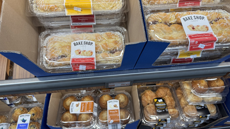 Aldi Danishes, muffins, and croissants