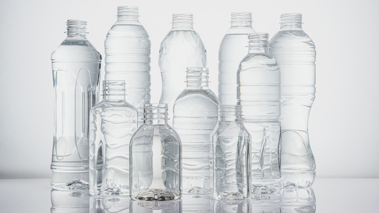 Plastic water bottles