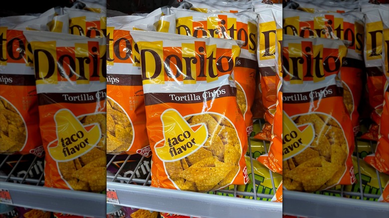 Retro bag of Doritos chips