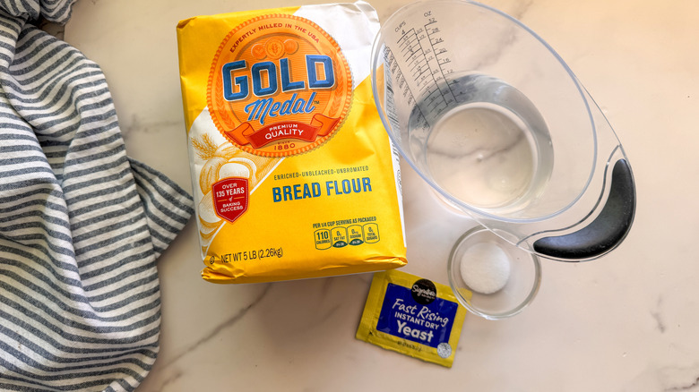 Dutch oven no-knead bread ingredients