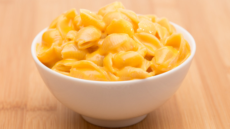 Boxed mac and cheese shells