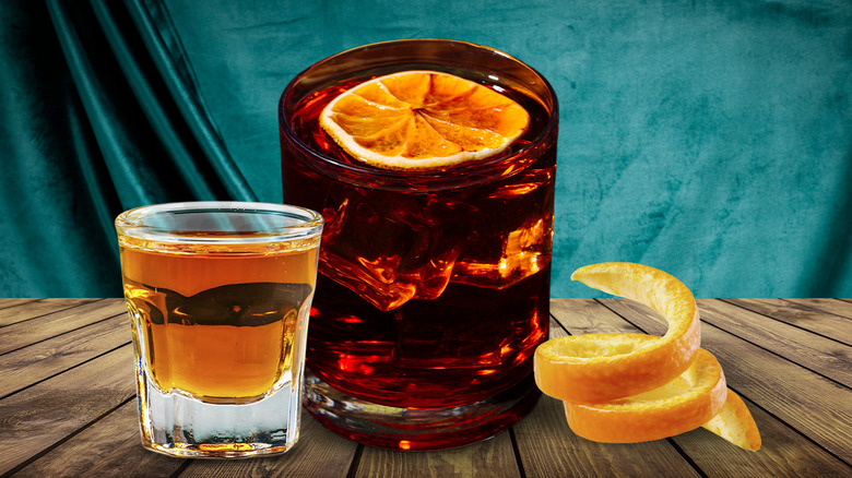 negroni elements on a table