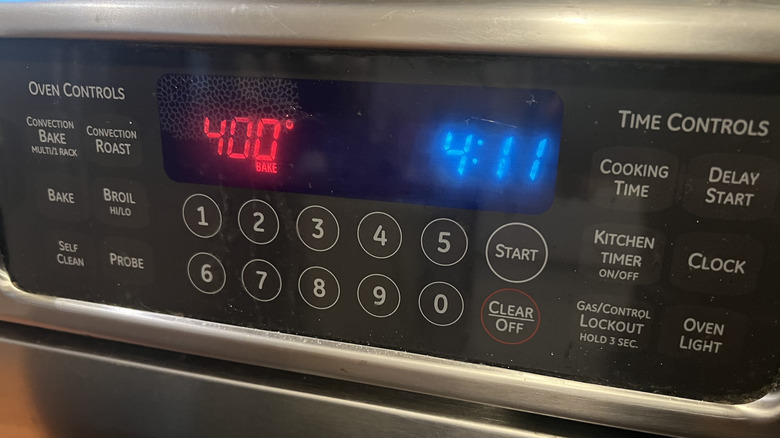 Oven preheated to 400 F