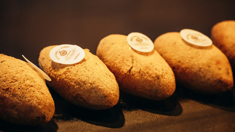 A series of cod croquettes from a Lisbon restaurant.