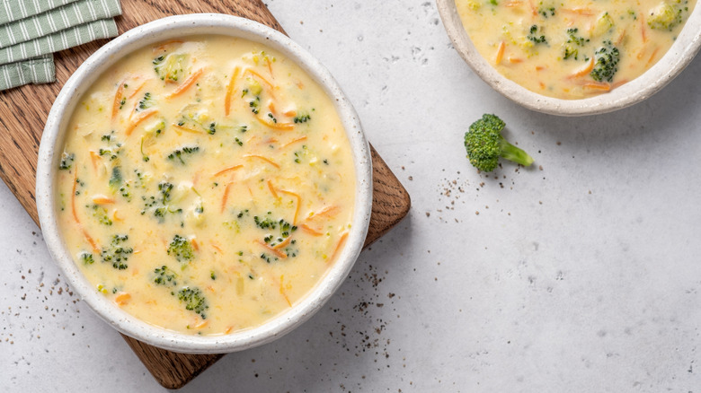 Broccoli and cheddar soup