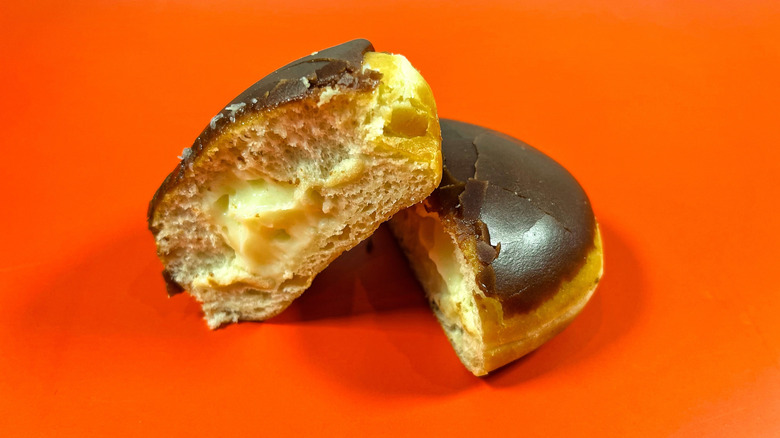 The chocolate iced custard filled donut from Krispy Kreme