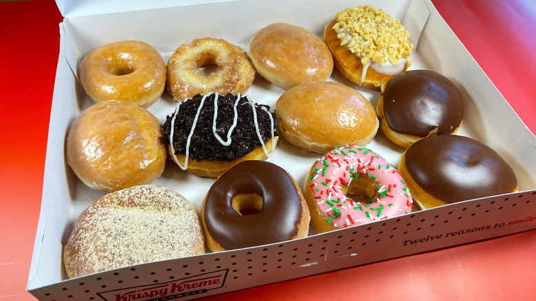 A box of donuts from Krispy Kreme