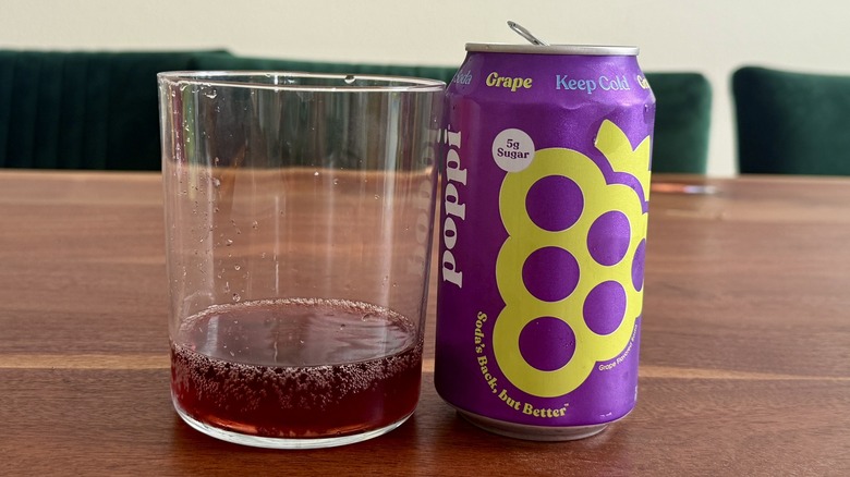 Can of Poppi Grape
