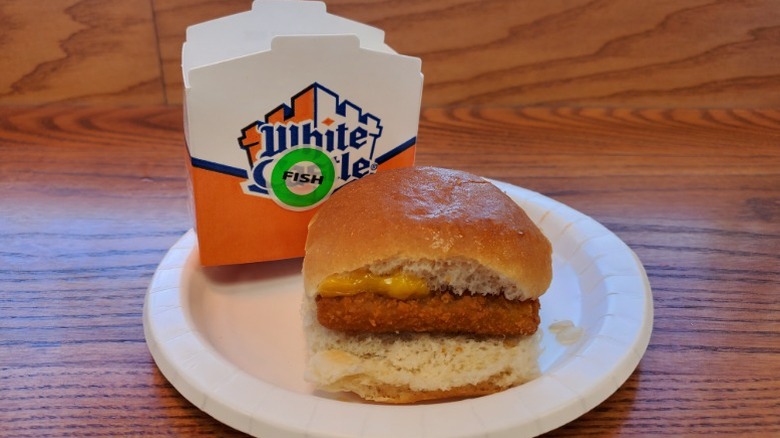 White Castle Panko fish slider