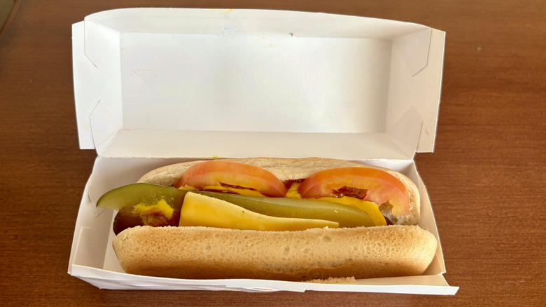 A Backyard Veggie Dog in its packaging