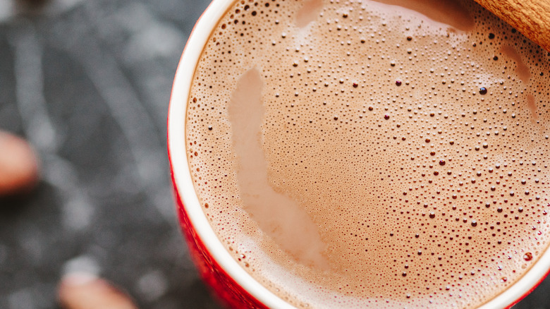 Mug of hot chocolate