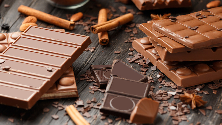 varieties of chocolate on table