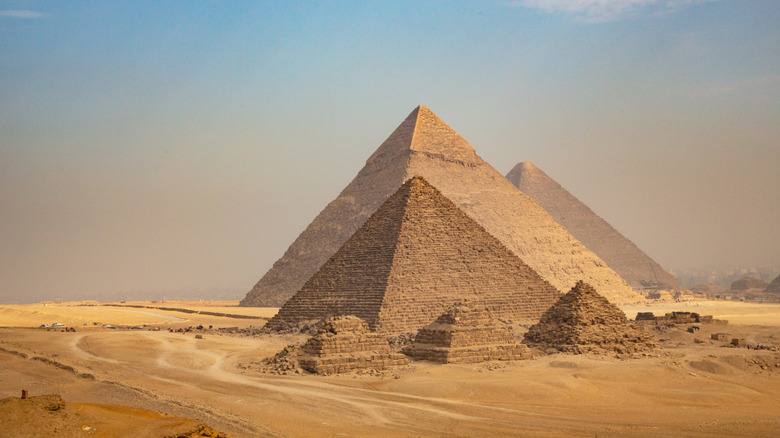 the pyramids of Giza