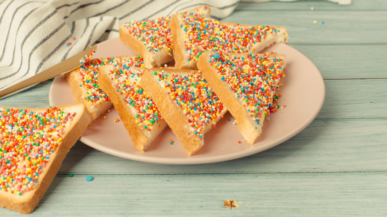 Platter of Australian fairy bread