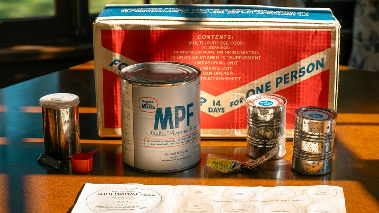 Containers of multi-purpose food
