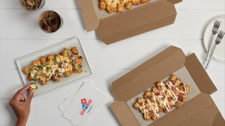 Domino's Pizza loaded tater tots