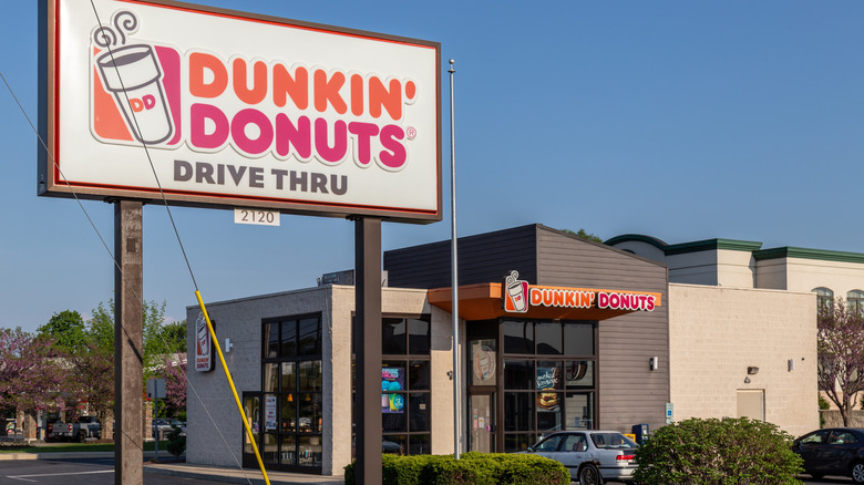 exterior of a Dunkin' Donuts