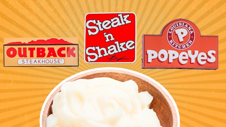 restaurant logos over a cup of tallow