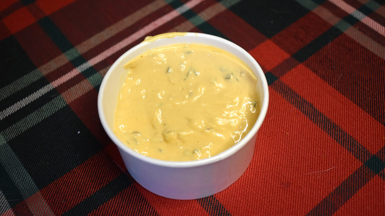 white bowl of big mac sauce