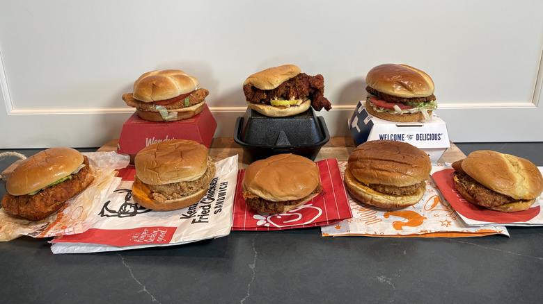 8 fast food spicy fried chicken sandwiches