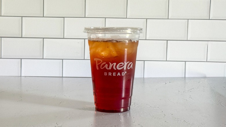 A regular sweet tea from Panera Bread