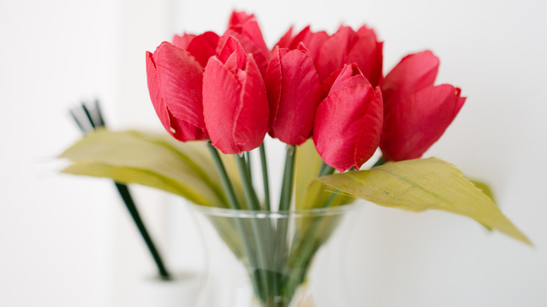 artificial tulips