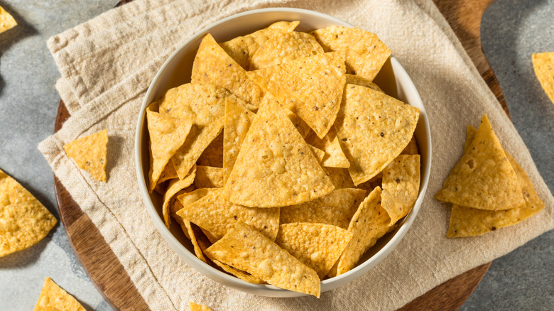 Bowl of tortilla chips